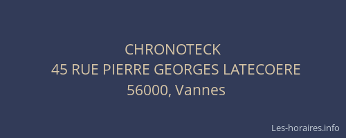 CHRONOTECK