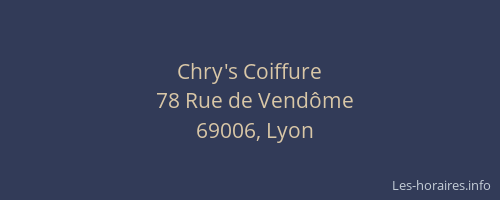 Chry's Coiffure
