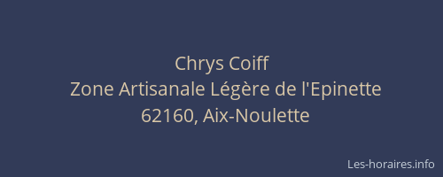 Chrys Coiff