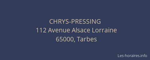 CHRYS-PRESSING