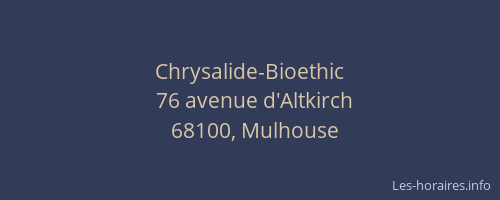 Chrysalide-Bioethic