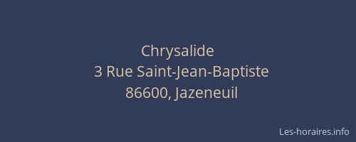 Chrysalide