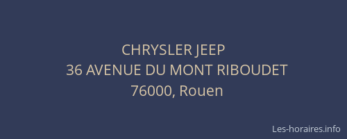 CHRYSLER JEEP