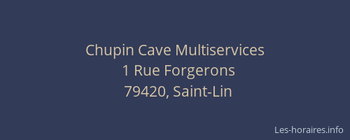 Chupin Cave Multiservices