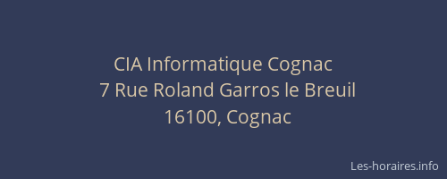 CIA Informatique Cognac