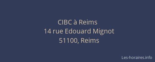 CIBC à Reims