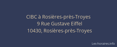 CIBC à Rosières-près-Troyes