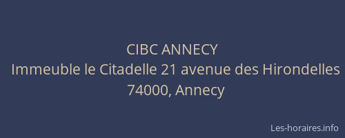 CIBC ANNECY