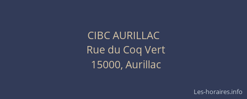 CIBC AURILLAC