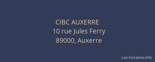 CIBC AUXERRE