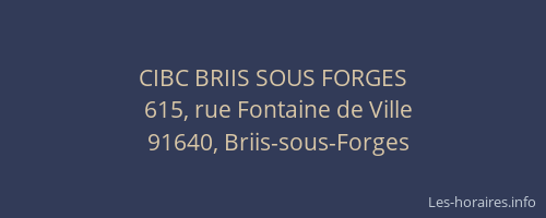 CIBC BRIIS SOUS FORGES