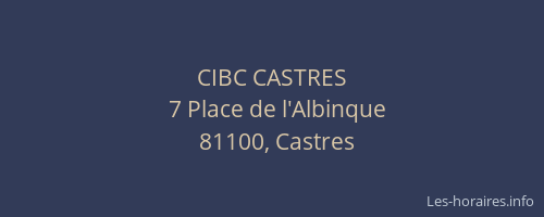 CIBC CASTRES