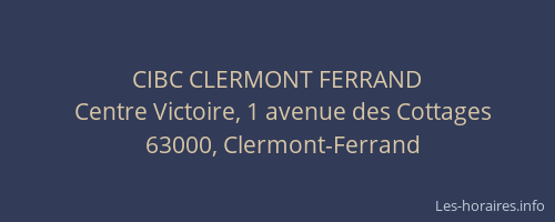 CIBC CLERMONT FERRAND