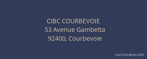 CIBC COURBEVOIE