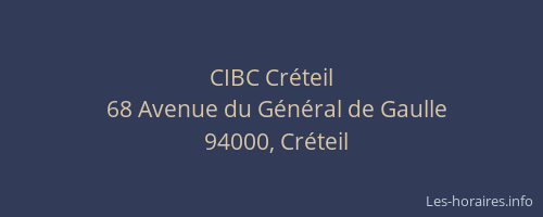 CIBC Cr&eacute;teil