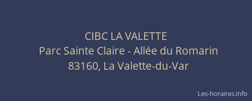 CIBC LA VALETTE