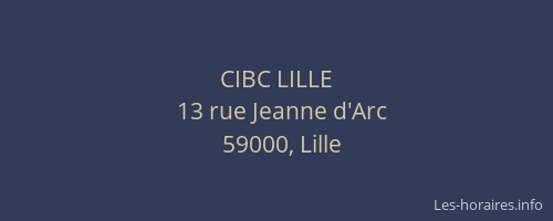 CIBC LILLE