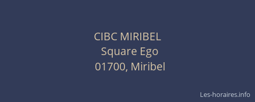 CIBC MIRIBEL