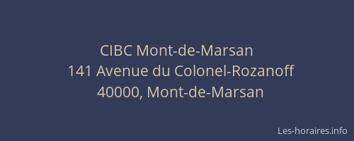 CIBC Mont-de-Marsan