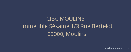 CIBC MOULINS