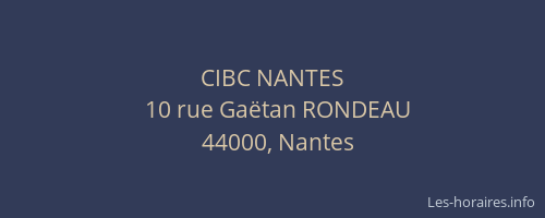 CIBC NANTES