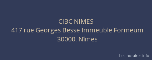 CIBC NIMES