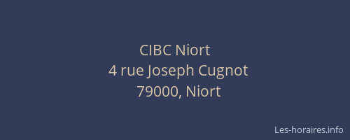 CIBC Niort