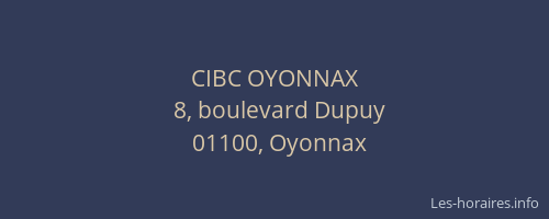 CIBC OYONNAX
