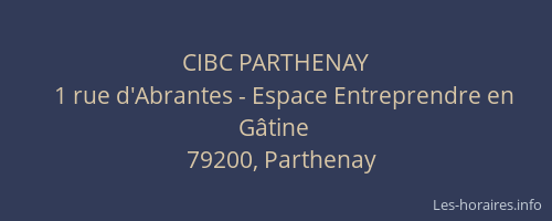CIBC PARTHENAY