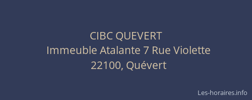 CIBC QUEVERT