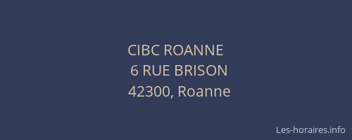 CIBC ROANNE