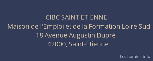 CIBC SAINT ETIENNE