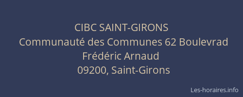 CIBC SAINT-GIRONS