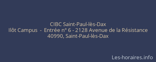 CIBC Saint-Paul-lès-Dax