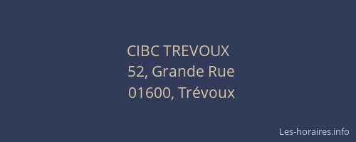 CIBC TREVOUX