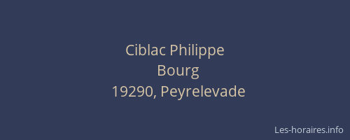 Ciblac Philippe