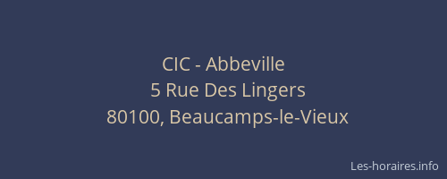 CIC - Abbeville