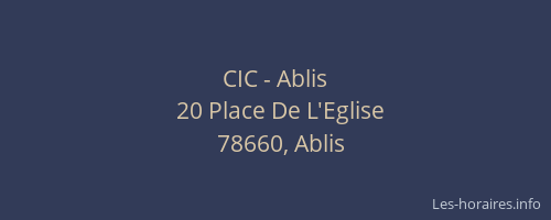 CIC - Ablis