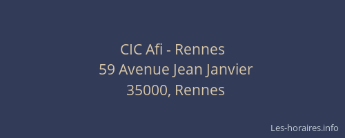 CIC Afi - Rennes