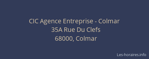 CIC Agence Entreprise - Colmar
