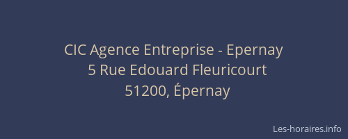 CIC Agence Entreprise - Epernay