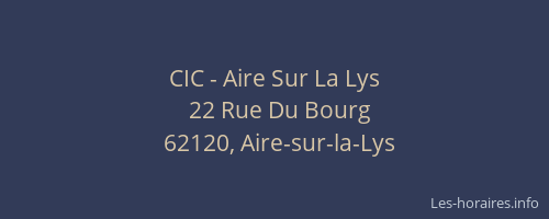 CIC - Aire Sur La Lys