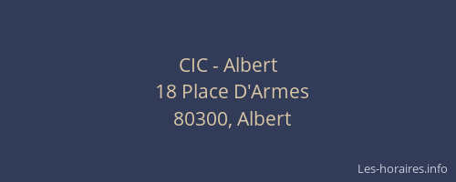 CIC - Albert