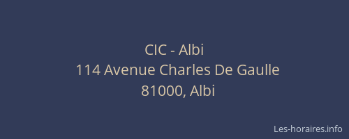 CIC - Albi