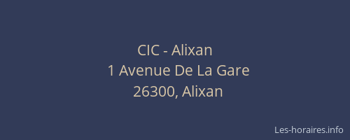 CIC - Alixan
