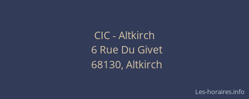 CIC - Altkirch