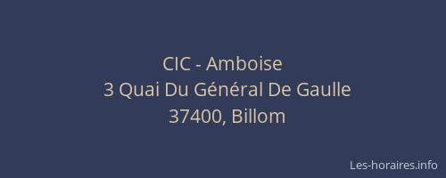 CIC - Amboise