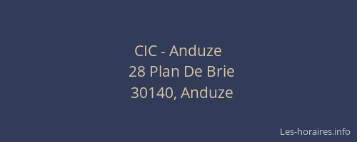 CIC - Anduze