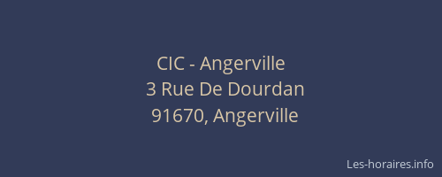 CIC - Angerville