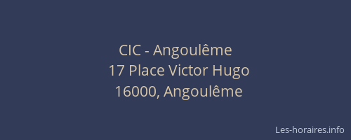 CIC - Angoulême